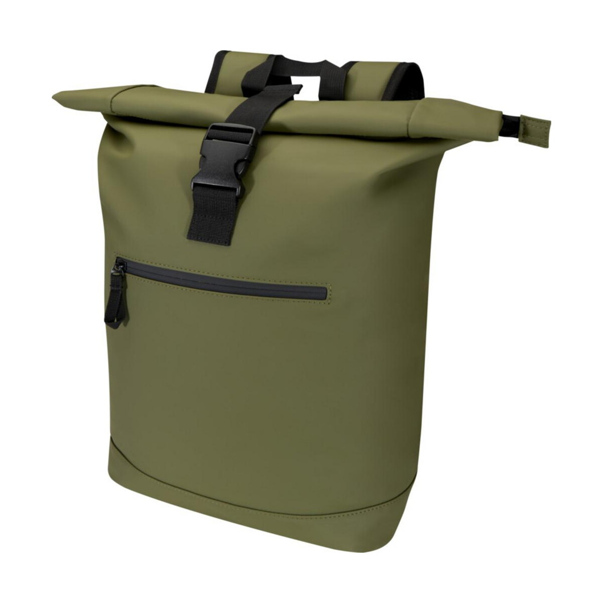Resi Plus plecak na 15-calowego laptopa o pojemności 18 l z recyklingu, z certyfikatem GRS i zwijaną górną częścią – zielony 13009364 Resi Plus plecak na 15-calowego laptopa o pojemności 18 l z recyklingu, z certyfikatem GRS i zwijaną górną częścią - zielony