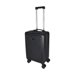 Rover Pro twarda walizka na kółkach z tworzyw sztucznych pochodzących z recyklingu z certyfikatem GRS o wysokości 51 cm i poj - czarna