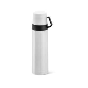 SAFE. Termos ze stali nierdzewnej i PP 490 ml - Biały