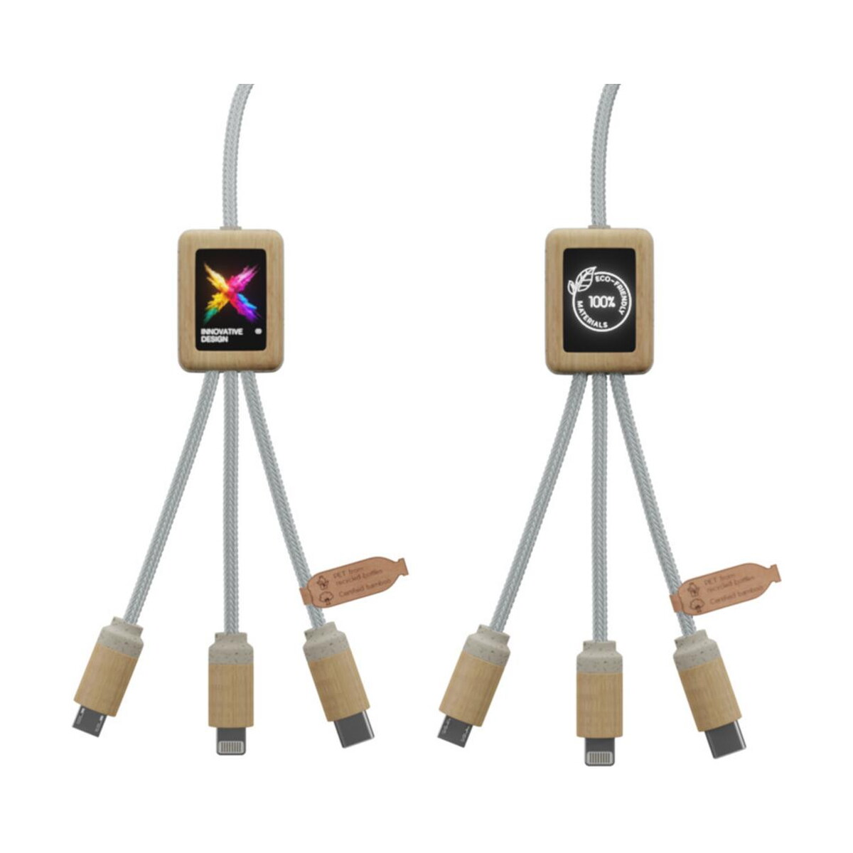 SCX.design C49 kabel do ładowania 5 w 1 – brązowy 2px12670 SCX.design C49 kabel do ładowania 5 w 1 - brązowy