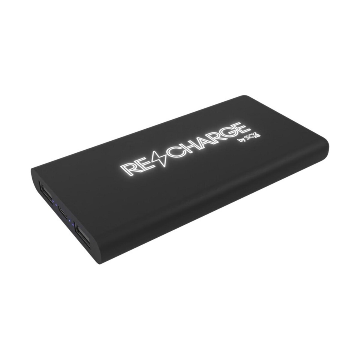 SCX.design P40 podświetlany bezprzewodowy powerbank 10 000 mAh – czarny 2px06090 SCX.design P40 podświetlany bezprzewodowy powerbank 10 000 mAh - czarny