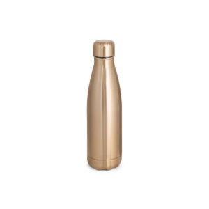 SHOW METALLIC. Butelka ze stali nierdzewnej z matowym metalicznym wykończeniem 510 ml - Satynowa złota