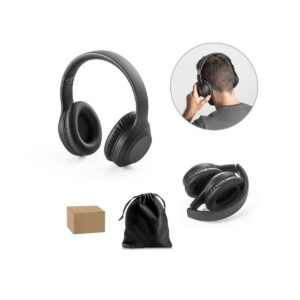BETTENCOURT. Składane słuchawki bezprzewodowe z ANC i 15-godzinną autonomią na ABS pochodzącego z recyklingu (100% rABS) 97138_set