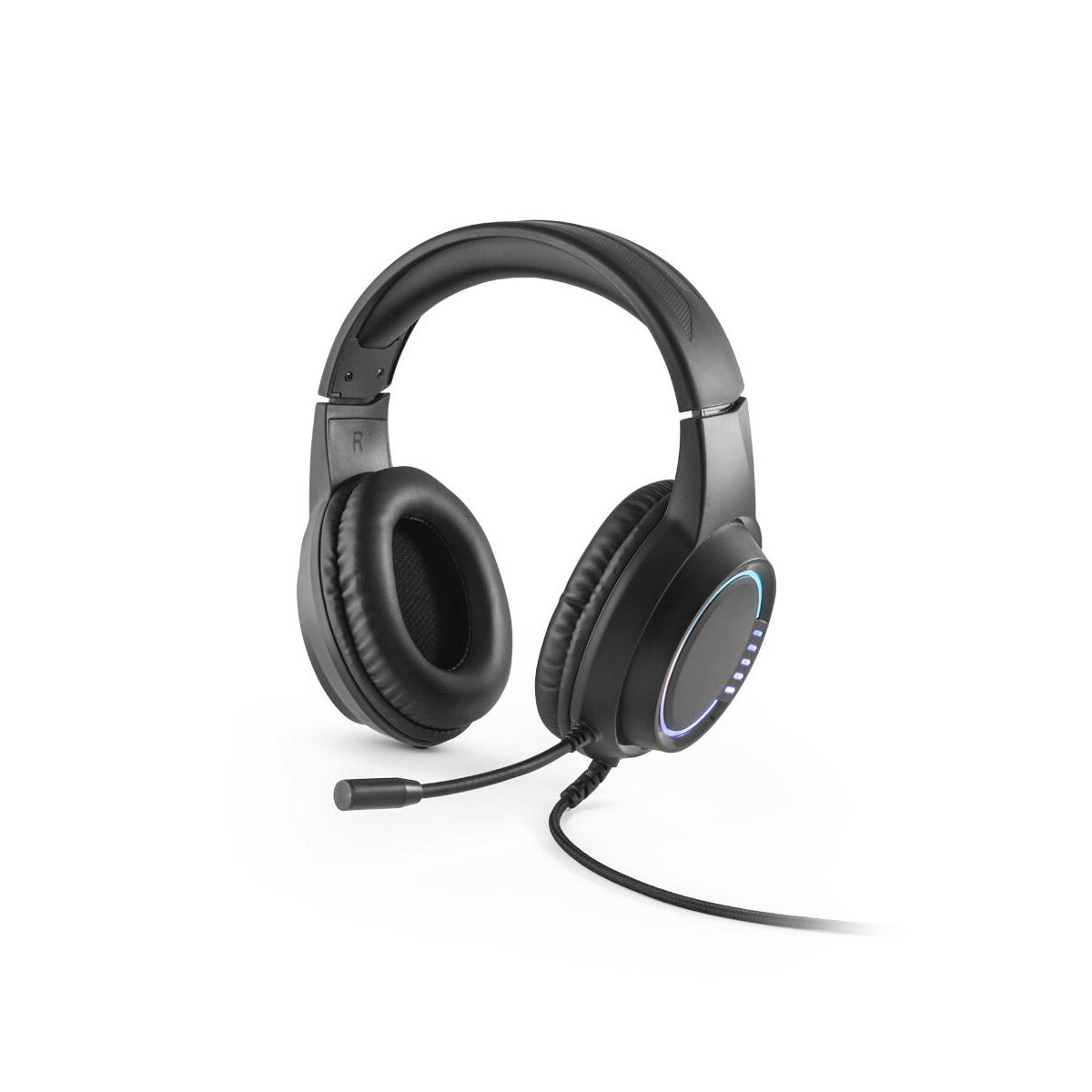 Słuchawki z logo – thorne headset rgb. słuchawki abs z 2-metrowym kablem, mikrofonem i diodami led rgb 97135_103 Thorne Headset RGB. Słuchawki ABS z 2-metrowym kablem, mikrofonem i diodami LED RGB 97135_103