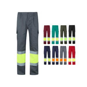 VL ATHENA. Dwukolorowe spodnie z diagonalu (210 g/m²), z podszewką, z wieloma kieszeniami, z bawełny (20%) i poliestru (80%) 36052_set