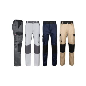 VL NJORD. Dwukolorowe spodnie diagonalne z wieloma kieszeniami (200 g/m²), z bawełny (35%) i poliestru (65%) 36029_set