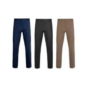 VL VISHNU. Elastyczne spodnie chino unisex (260 g/m²) z bawełny (98%) i elastanu (2%) 36118_set