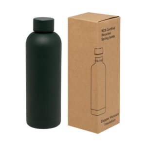 Spring miedziana butelka próżniowa ze stali nierdzewnej z recyklingu z certyfikatem RCS 500 ml - zielona