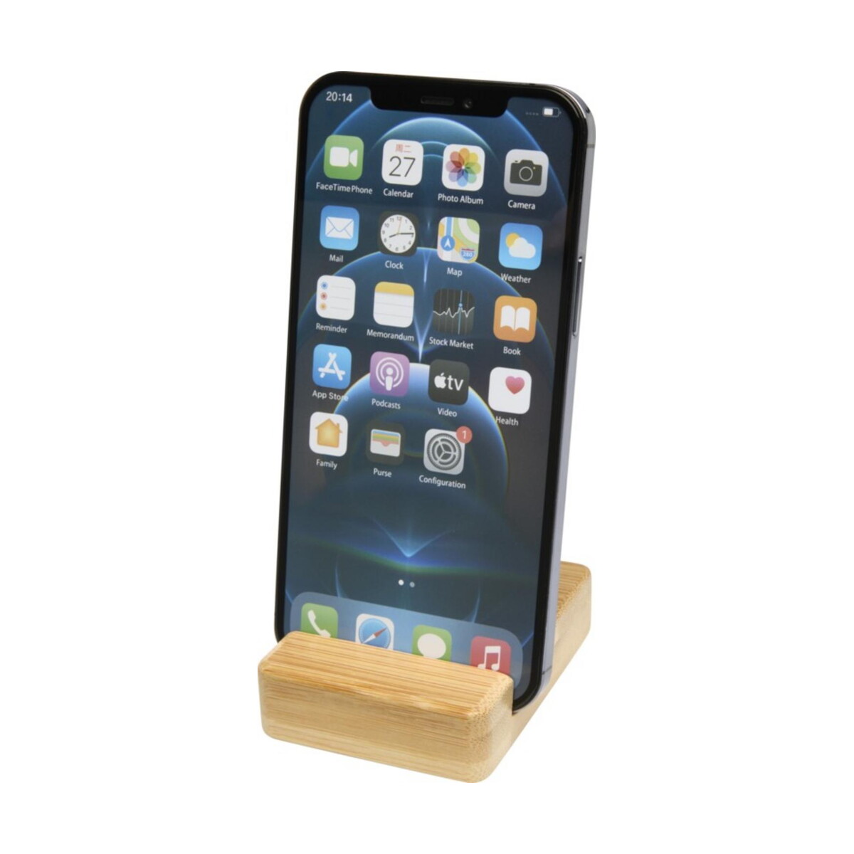 Stojaki na telefon z logo – ebla bambusowy stojak na telefon 10460471_e2 Ebla bambusowy stojak na telefon 10460471_e2