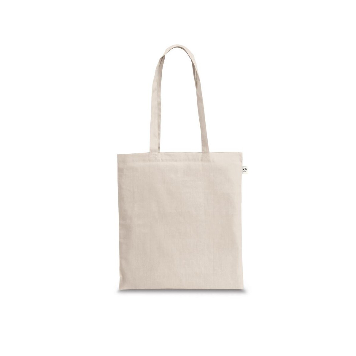 SVANETI. Torba wykonana w recyklingowanej bawełny (70%) i w poliestru (30% rPET) (150 g/m²) - Jasna naturalna
