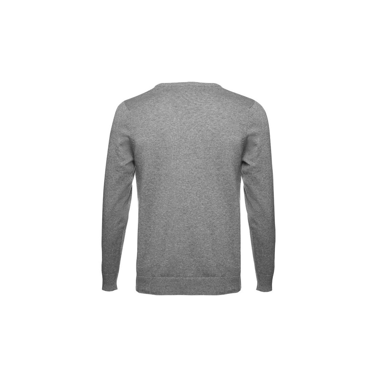 Swetry z logo – thc milan. męski sweter v-neck z bawełny i poliamidu 30149_193-b THC MILAN. Męski sweter V-neck z bawełny i poliamidu 30149_193-b