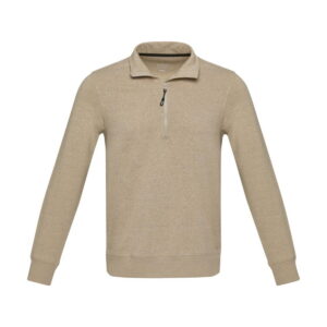 Tin sweter unisex Aware™ z materiałów z recyklingu z zamkiem błyskawicznym na 1/4 długości 3754607_f1