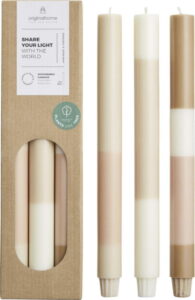 Originalhome świece warstwowe z wapienia — zestaw 3 sztuk 12642602