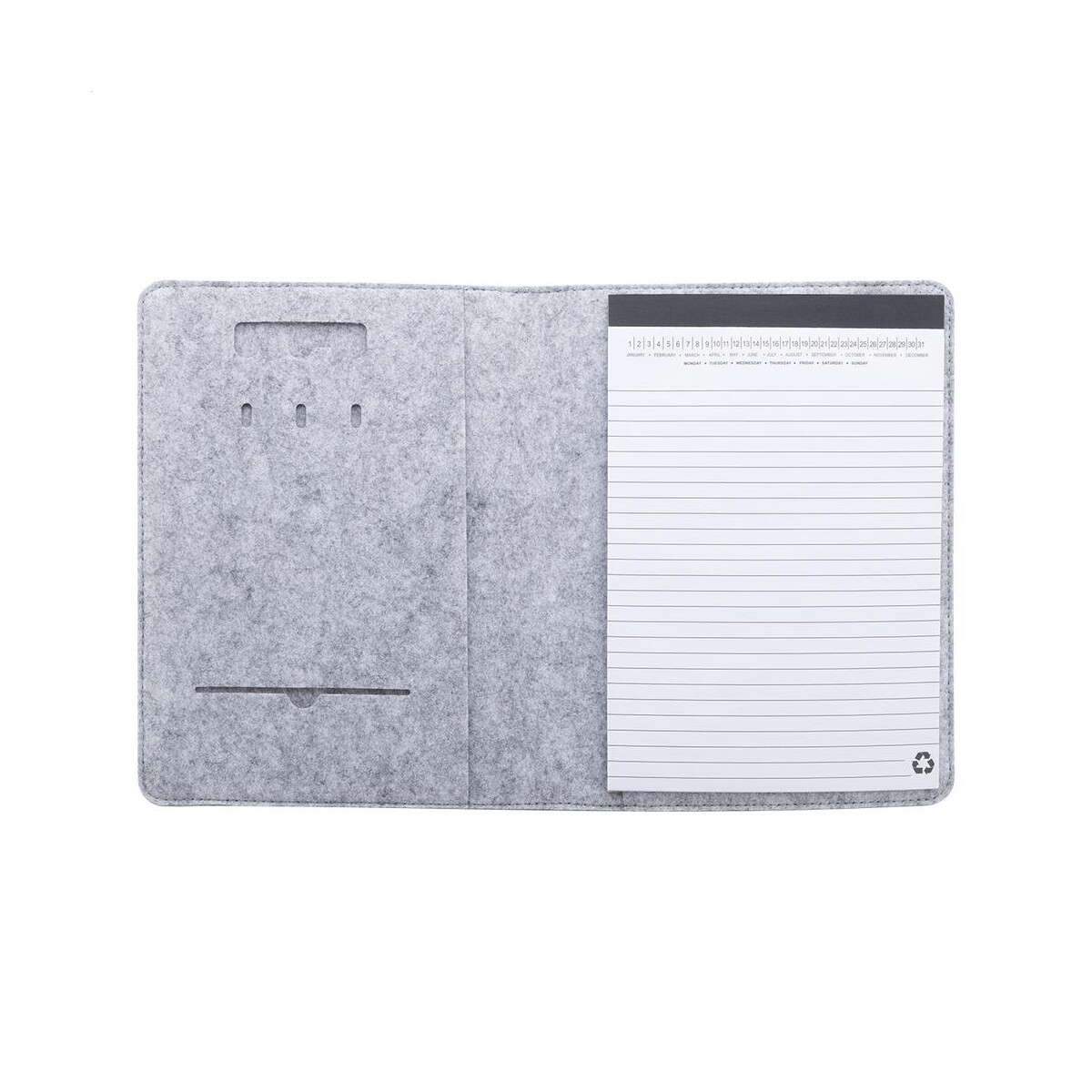 Teczki z logo – refelt meet a5 teczka na dokumenty z filcu rpet AP808273-77__B Refelt Meet A5 Teczka na dokumenty z filcu RPET AP808273-77__B
