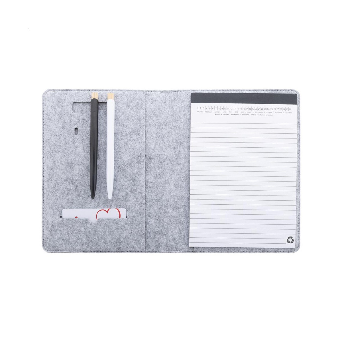 Teczki z logo – refelt meet a5 teczka na dokumenty z filcu rpet AP808273-77__FC1 Refelt Meet A5 Teczka na dokumenty z filcu RPET AP808273-77__FC1