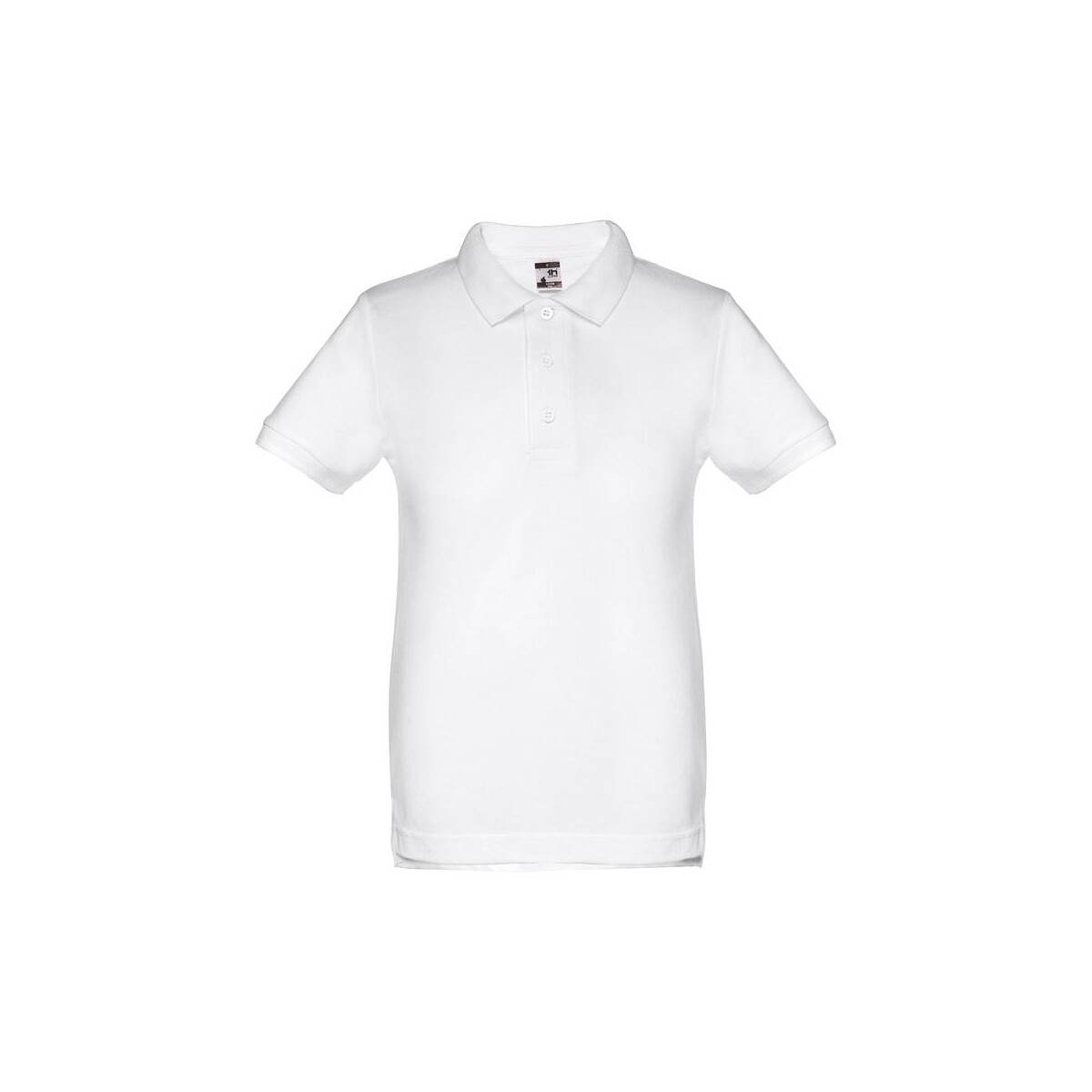 THC ADAM KIDS WH. Koszulka polo z krótkim rękawem dla dzieci (unisex). Kolor biały – Biała 30172_106 THC ADAM KIDS WH. Koszulka polo z krótkim rękawem dla dzieci (unisex). Kolor biały - Biała