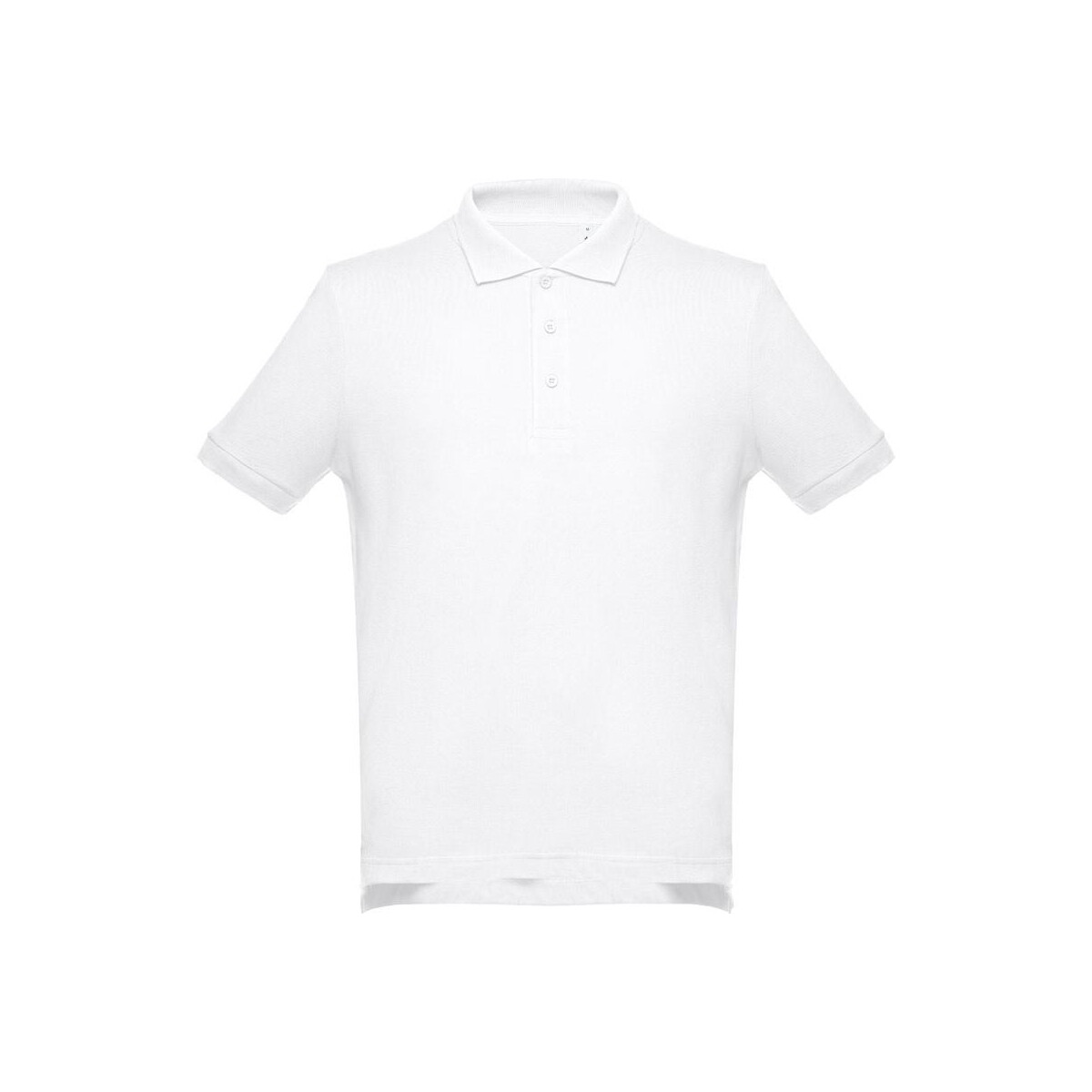 THC ADAM WH. Męska bawełniana koszulka polo z krótkim rękawem. Kolor biały – Biała 30130_106 THC ADAM WH. Męska bawełniana koszulka polo z krótkim rękawem. Kolor biały - Biała