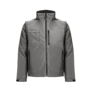 THC ASTANA. Wyściełana kurtka poliestrowa (unisex) - Szara