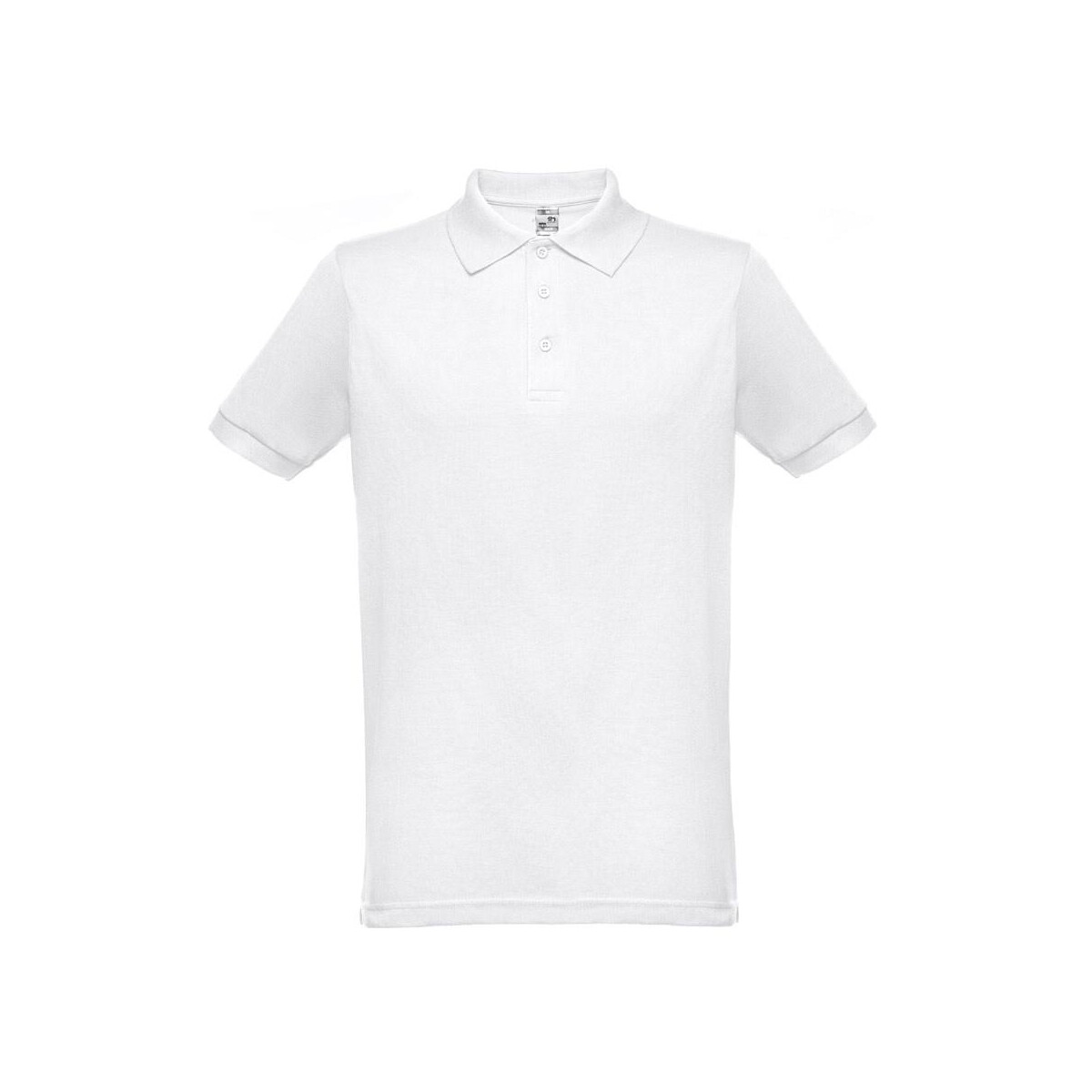 THC BERLIN WH. Męska koszulka polo z krótkim rękawem. Kolor biały – Biały 30175_106 THC BERLIN WH. Męska koszulka polo z krótkim rękawem. Kolor biały - Biały