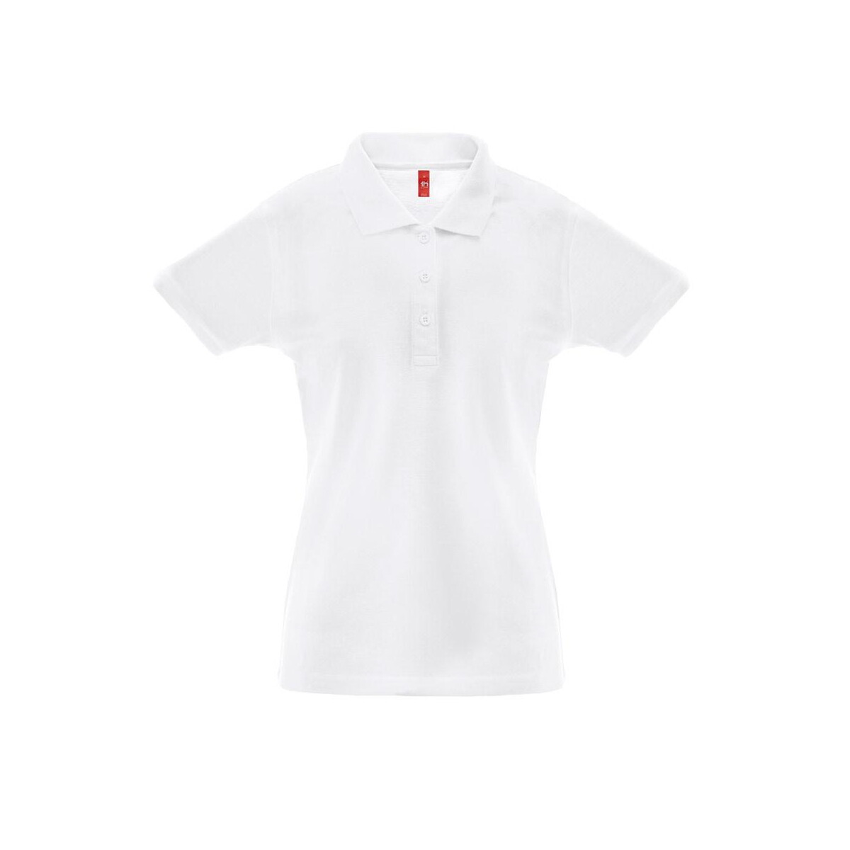 THC BERLIN WOMEN WH. Damska koszulka polo z krótkim rękawem – Biała 30263_106 THC BERLIN WOMEN WH. Damska koszulka polo z krótkim rękawem - Biała