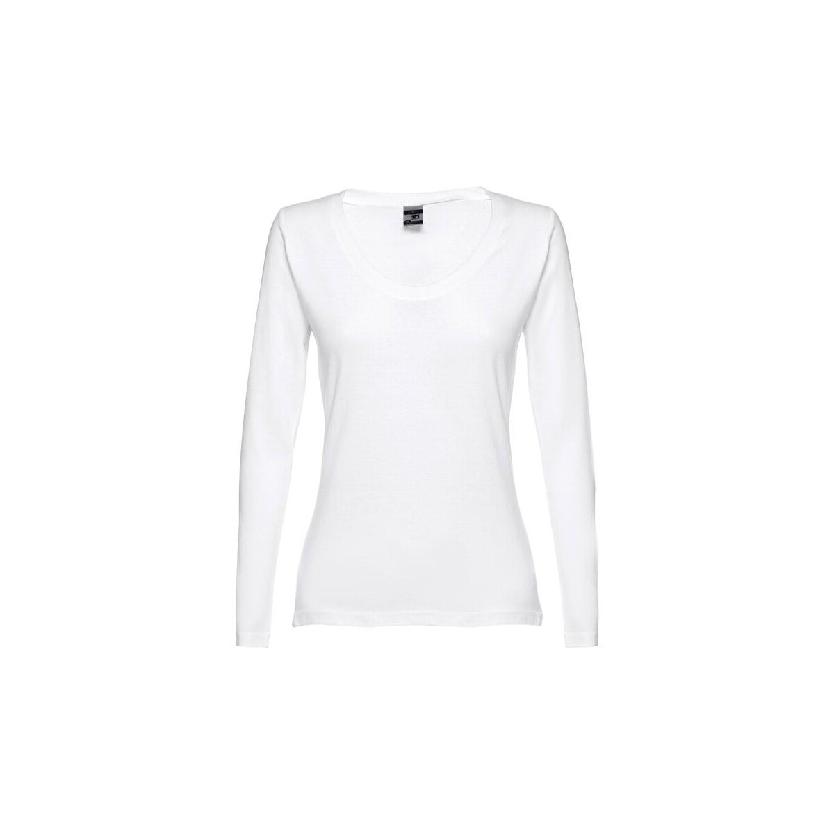 THC BUCHAREST WOMEN WH II. T-shirt damski z długim rękawem taliowany – Biała 11165_106-a THC BUCHAREST WOMEN WH II. T-shirt damski z długim rękawem taliowany - Biała