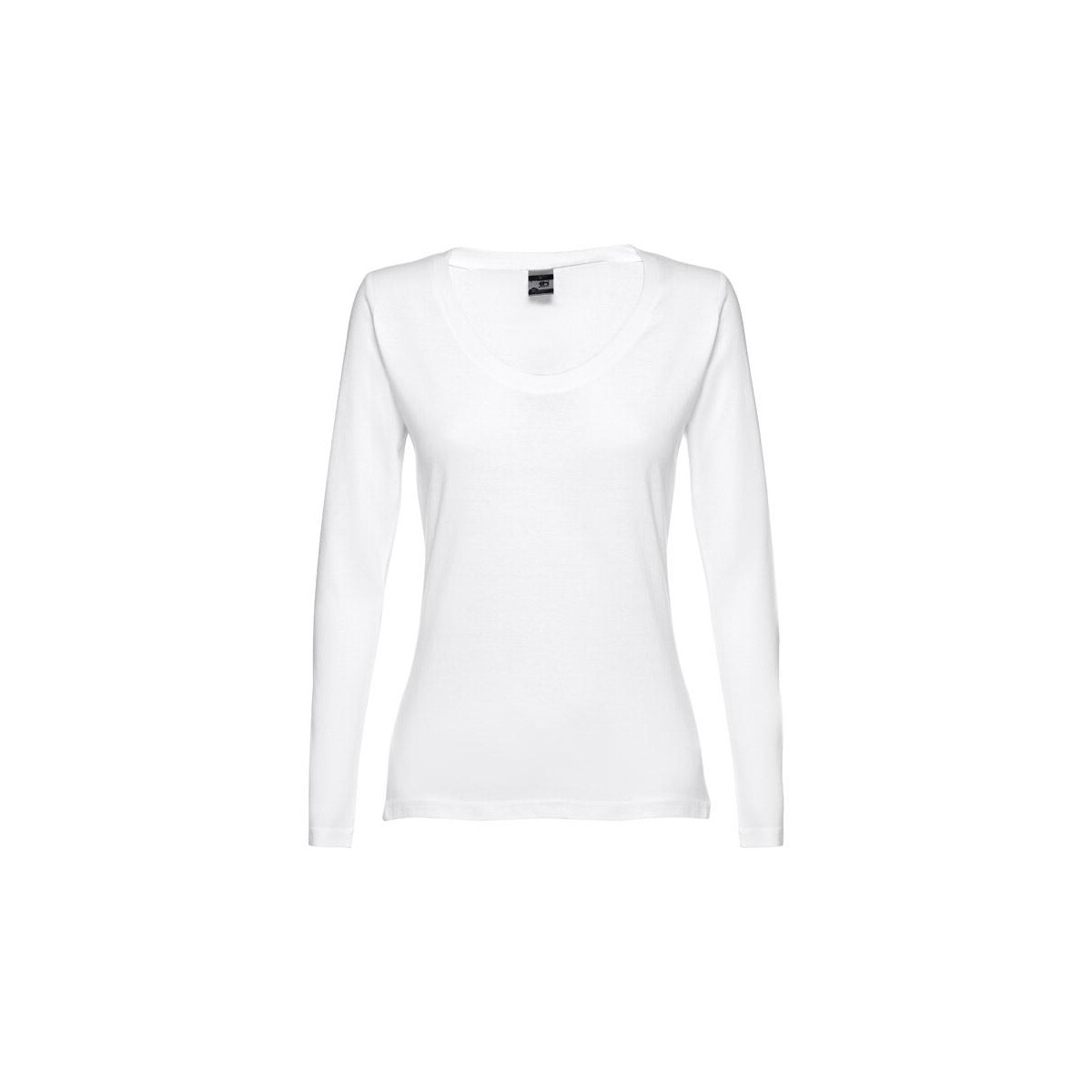 THC BUCHAREST WOMEN WH. T-shirt damski z długim rękawem taliowany – Biała 30125_106 THC BUCHAREST WOMEN WH. T-shirt damski z długim rękawem taliowany - Biała