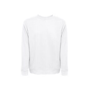 THC COLOMBO WH. Bluza (unisex) z włoskiej frotte bez zapięcia. Kolor biały - Biały