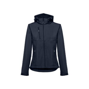 THC ZAGREB WOMEN. Damska kurtka softshell taliowana - granatowa