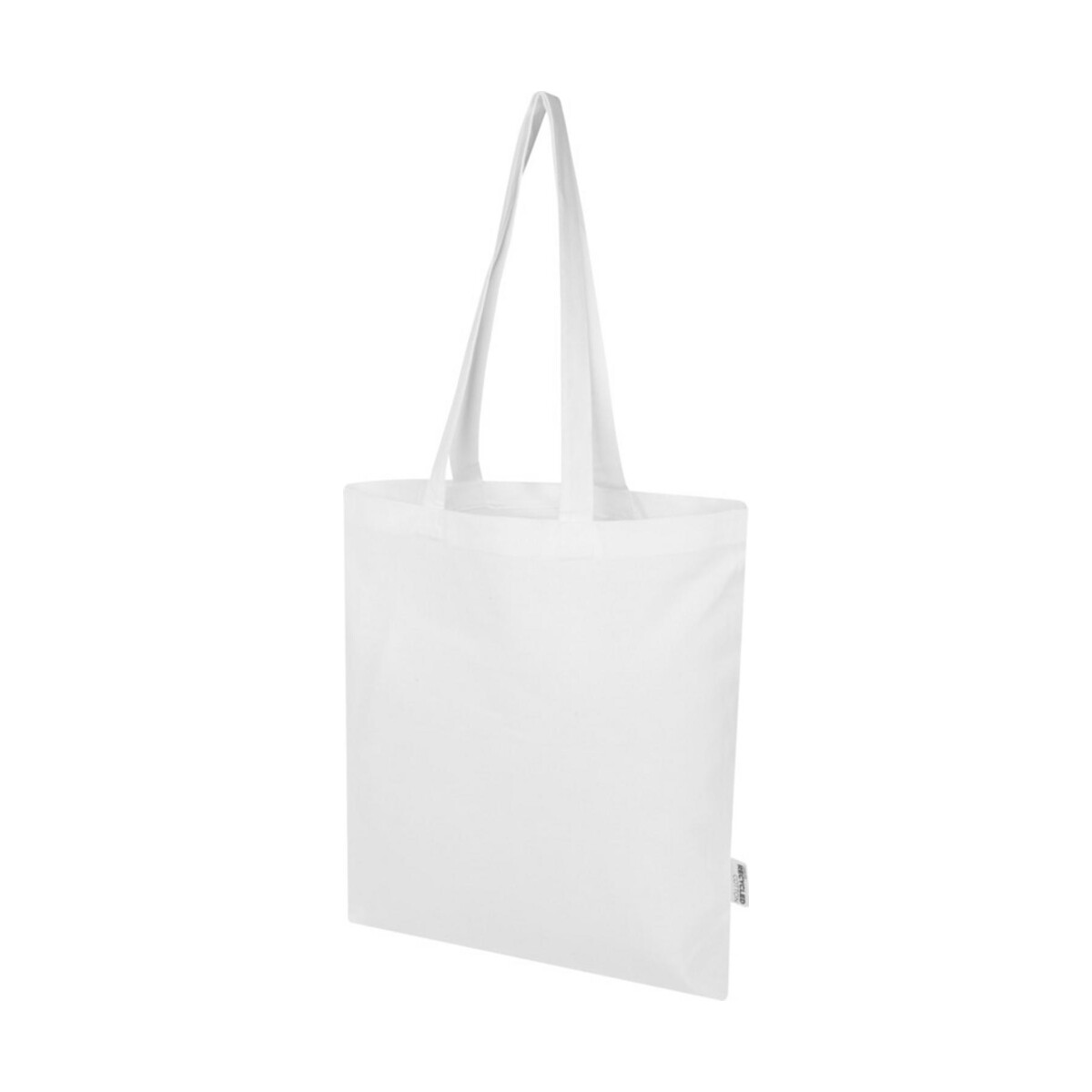 Torby bawełniane z logo – madras blend torba na zakupy z bawełny z recyklingu z certyfikatem grs o gramaturze 140 g/m² i pojemności 7l 12076001 Madras Blend torba na zakupy z bawełny z recyklingu z certyfikatem GRS o gramaturze 140 g/m² i pojemności 7l 12076001