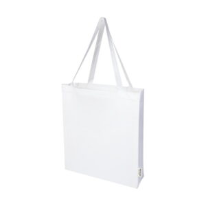 Madras torba na zakupy z bawełny z recyklingu z certyfikatem GRS 140 g/m² z dnem 12073301