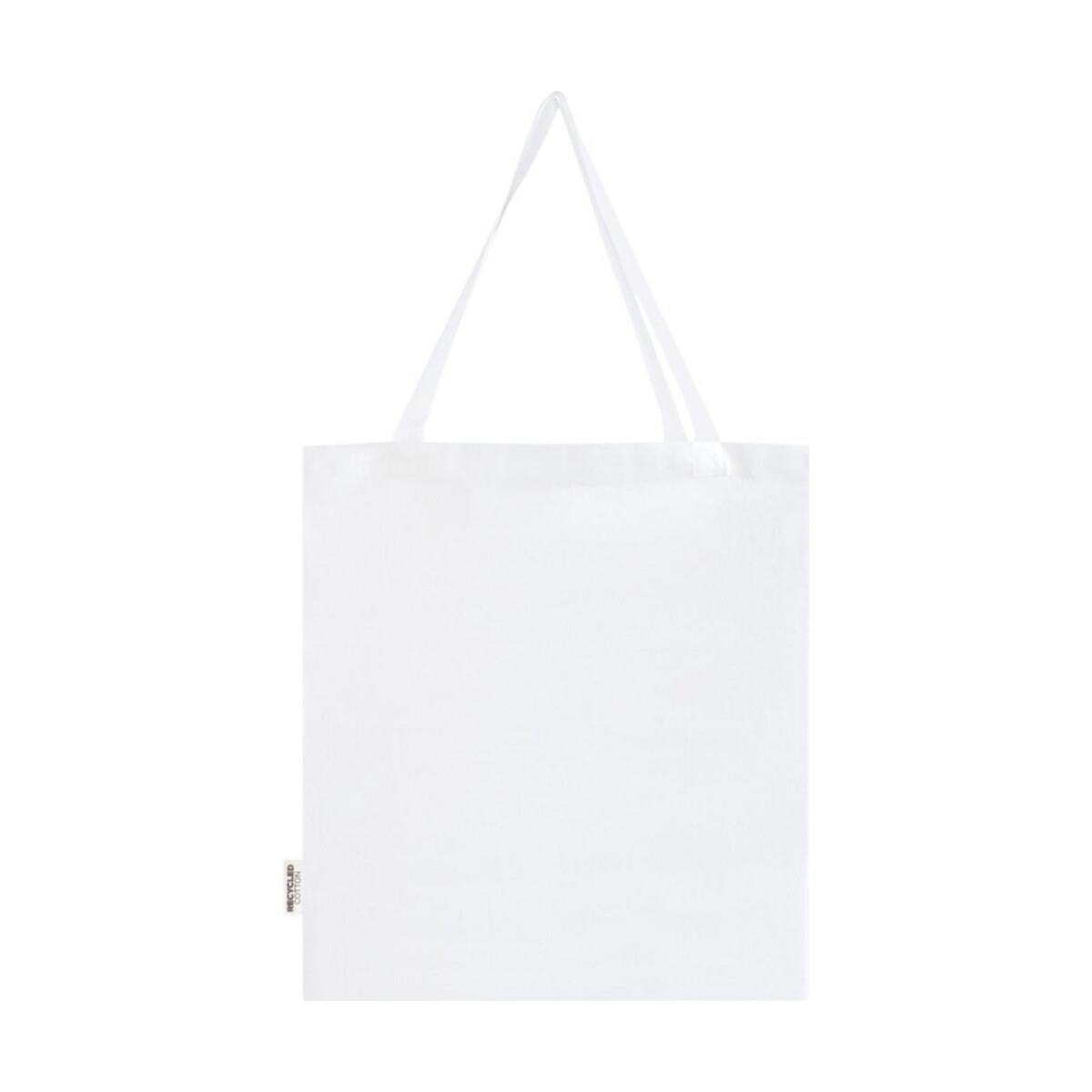 Torby bawełniane z logo – madras torba na zakupy z bawełny z recyklingu z certyfikatem grs 140 g/m² z dnem 12073301_b1 Madras torba na zakupy z bawełny z recyklingu z certyfikatem GRS 140 g/m² z dnem 12073301_b1
