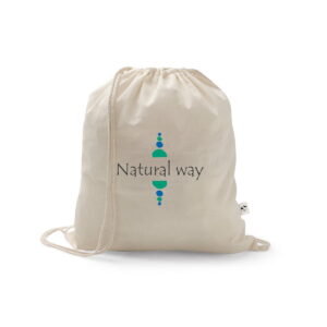 SALAMANCA. Torba na plecak wykonana w recyklingowanej bawełny (70%) i w poliestru (30% rPET) (150 g/m²) 92392_150-logo