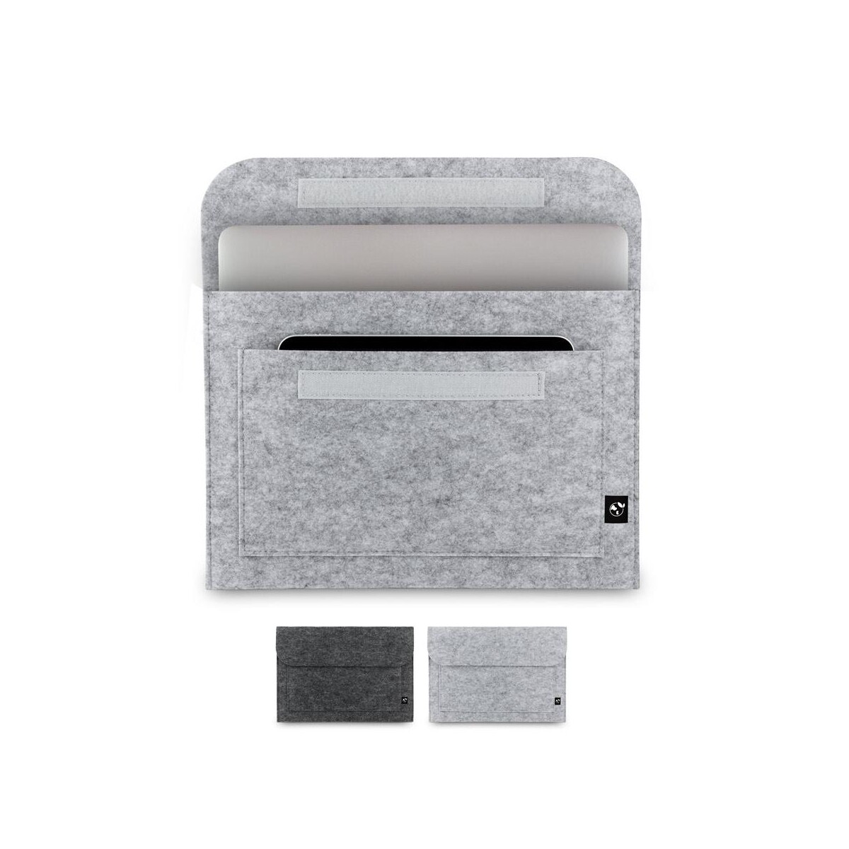 Torby na laptopa z logo – felpy sleeve. torba na laptopa z filcu z recyklingu (100% rpet) 92383_set FELPY SLEEVE. Torba na laptopa z filcu z recyklingu (100% rPET) 92383_set