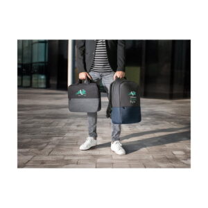 GENOA. Wyściełana torba na laptopa z recyklingowanego poliestru 600D o wysokiej gęstości 15” 92086_amb