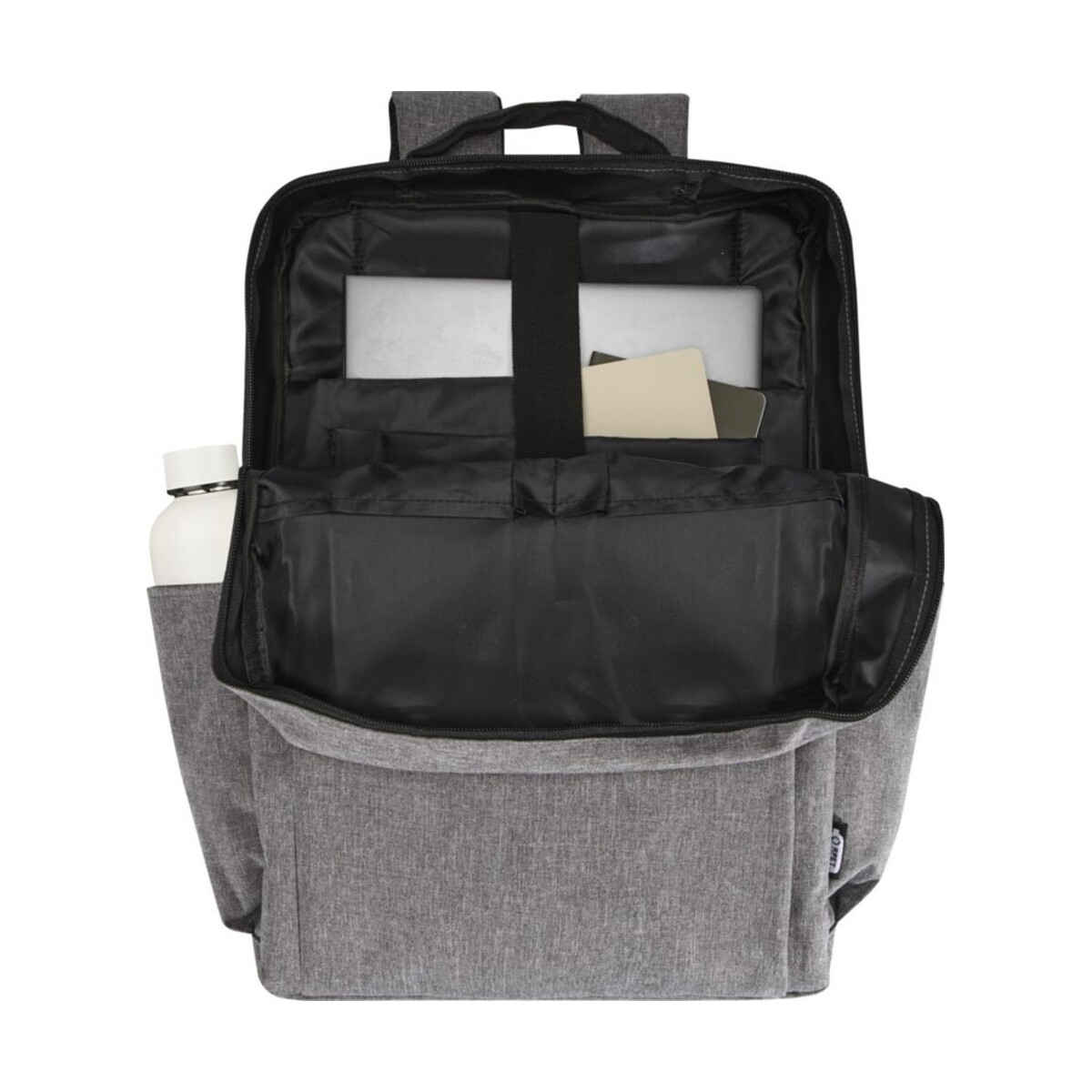 Torby na laptopa z logo – libra plecak na laptopa o przekątnej 15 cali o pojemności 15 l wykonany z materiałów z recyclingu z certyfikatem grs 13008480_e1 Libra plecak na laptopa o przekątnej 15 cali o pojemności 15 l wykonany z materiałów z recyclingu z certyfikatem GRS 13008480_e1