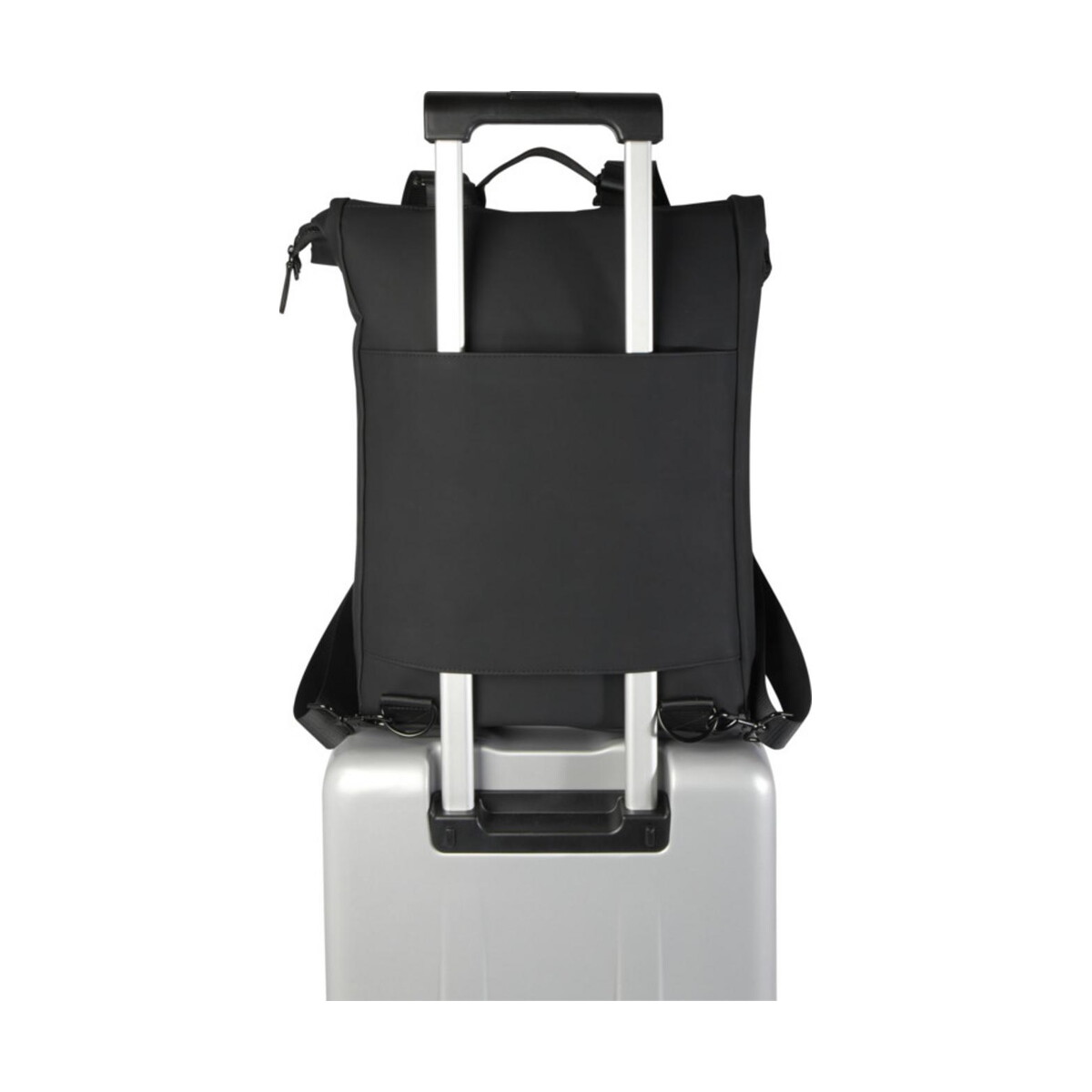 Torby na laptopa z logo – plecak na laptopa 15,6″ turner z materiałów recyklingowanych grs, o pojemności 12 l, ze zwijaną klapą 12075090_e2 Plecak na laptopa 15,6