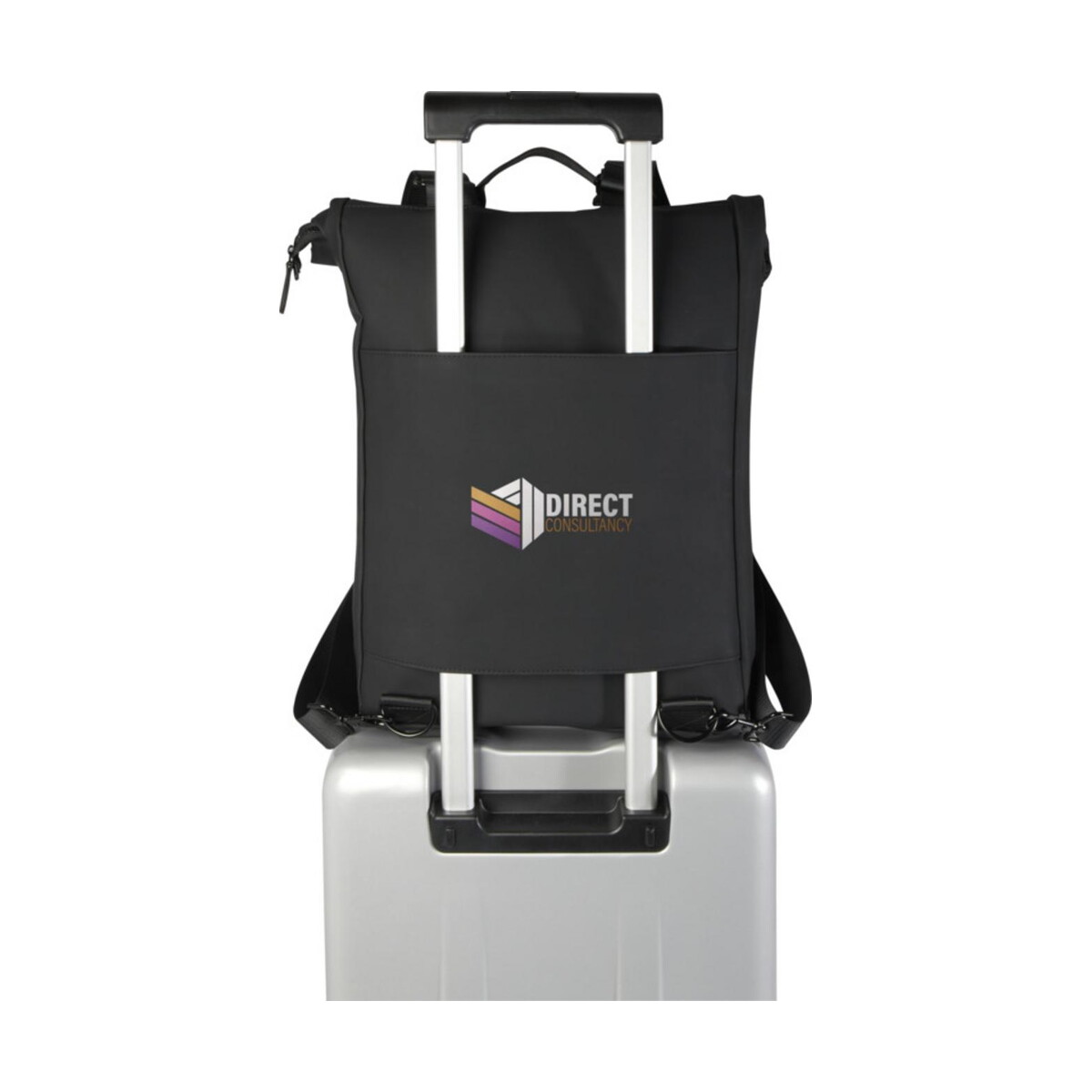 Torby na laptopa z logo – plecak na laptopa 15,6″ turner z materiałów recyklingowanych grs, o pojemności 12 l, ze zwijaną klapą 12075090_e2_tr_y1 Plecak na laptopa 15,6