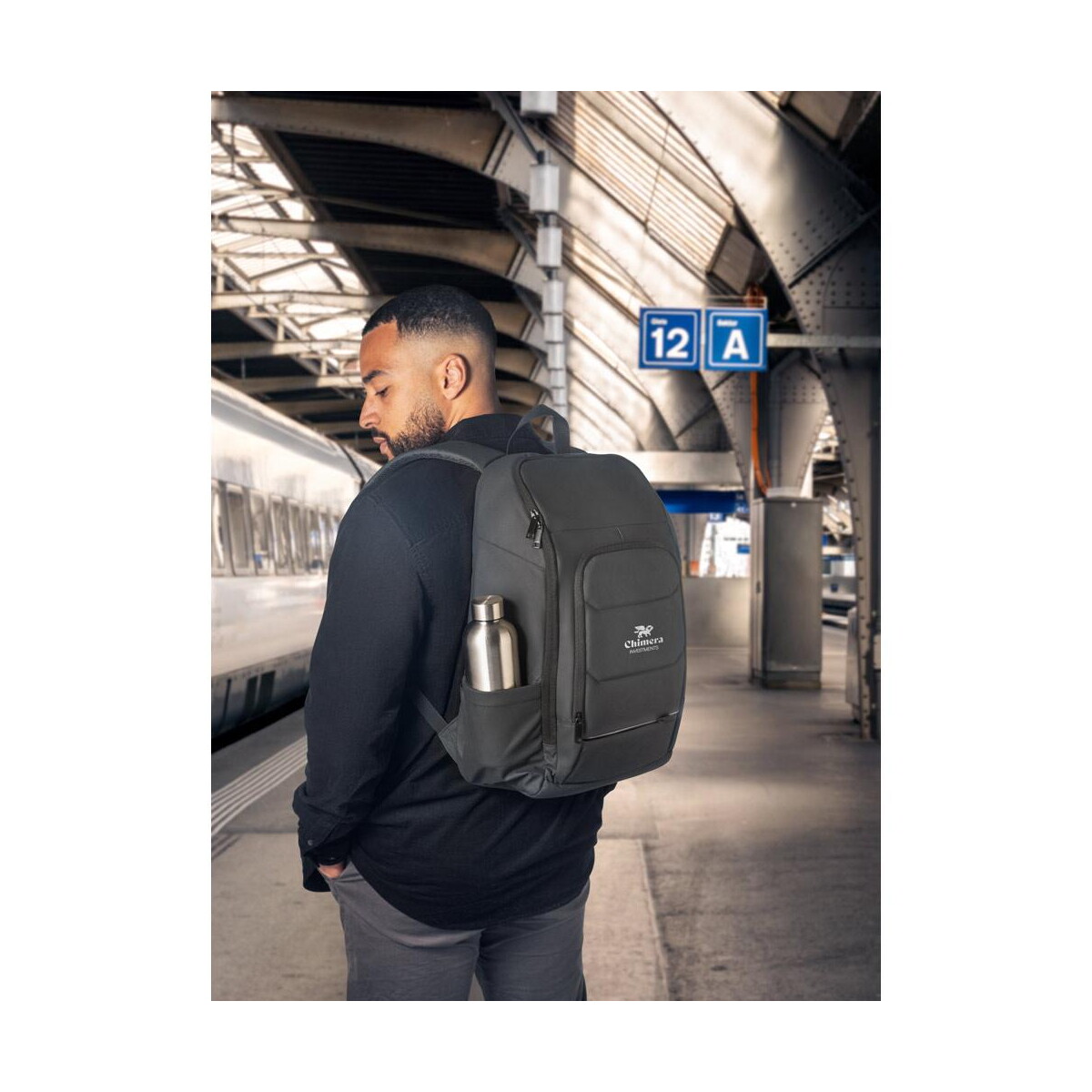 Torby na laptopa z logo – toulon. plecak na notebooka wykonany z wysokiej gęstości materiału 600d poliester z recyklingu z wodoodpornym wykończeniem 16″ 92193_amb TOULON. Plecak na notebooka wykonany z wysokiej gęstości materiału 600D poliester z recyklingu z wodoodpornym wykończeniem 16
