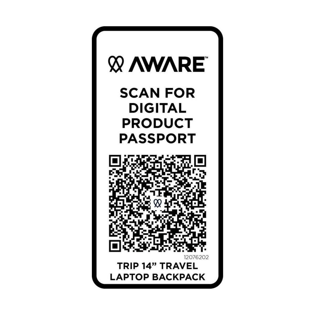 Torby na laptopa z logo – trip aware™, plecak na laptopa 14 cali wykonany z materiałów z recyklingu, 9 l 12076202_e3 Trip Aware™, plecak na laptopa 14 cali wykonany z materiałów z recyklingu, 9 l 12076202_e3