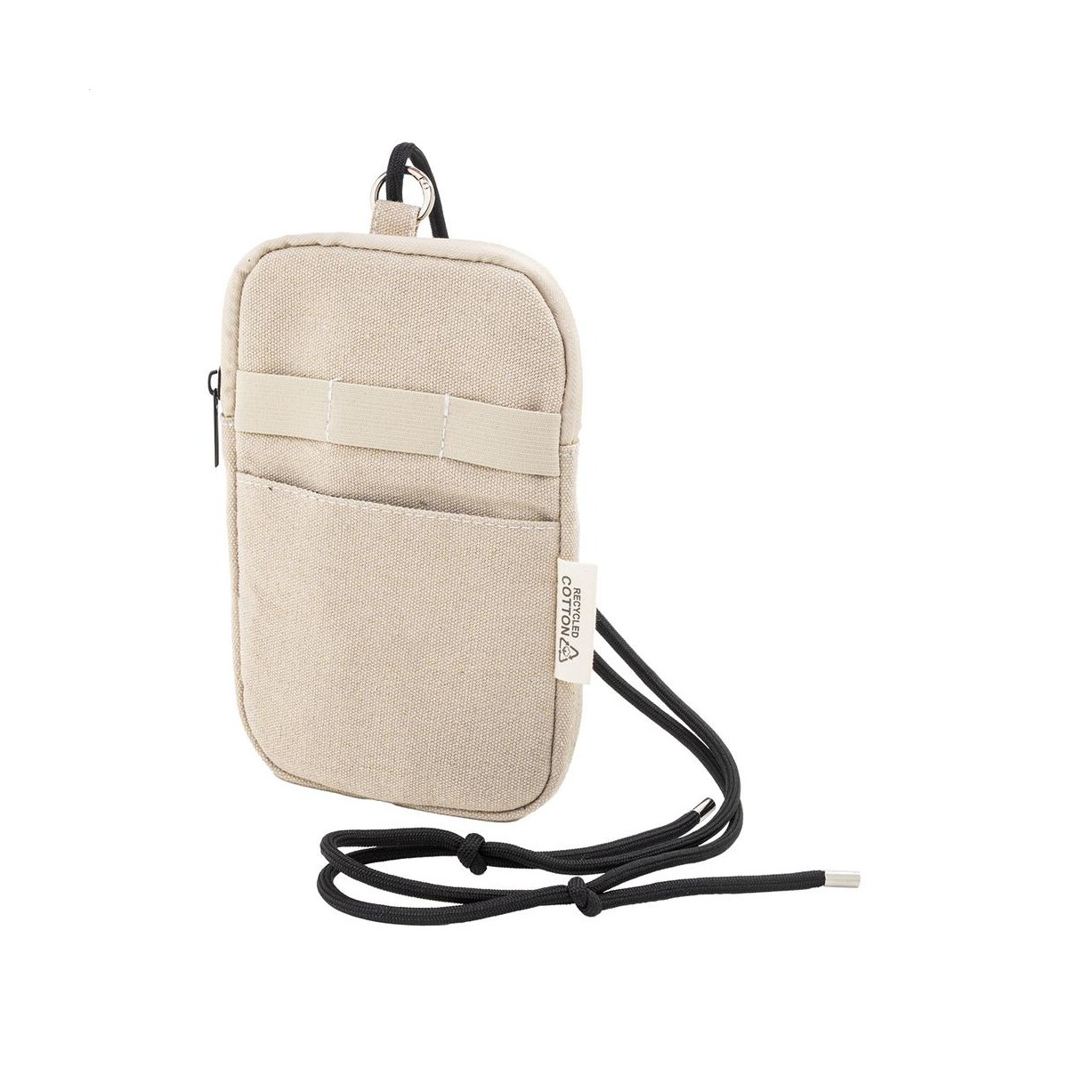Torby na ramię z logo – canvafon torba na ramię z recyklingowanego płótna AP800129-00 CanvaFon torba na ramię z recyklingowanego płótna AP800129-00