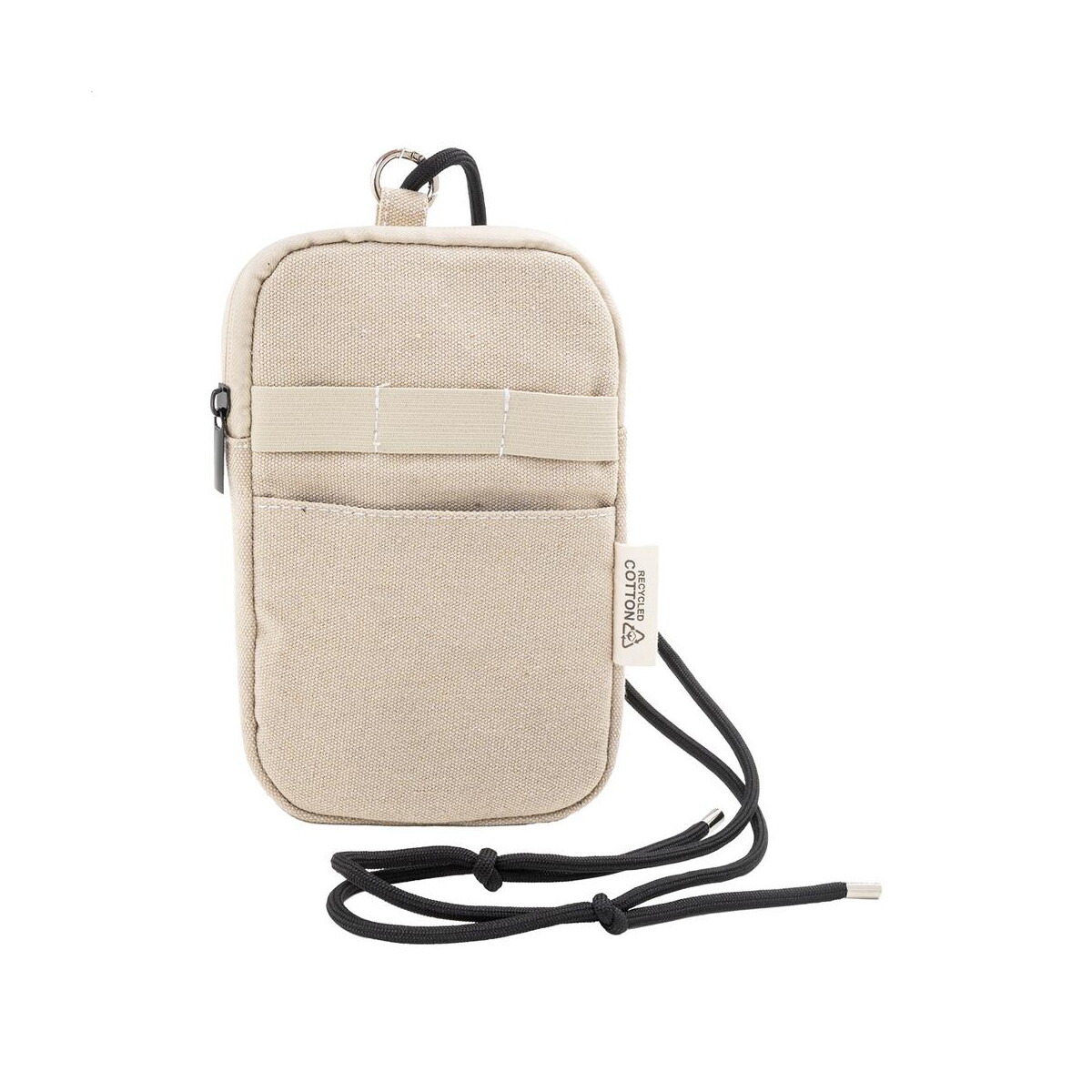 Torby na ramię z logo – canvafon torba na ramię z recyklingowanego płótna AP800129-00__A CanvaFon torba na ramię z recyklingowanego płótna AP800129-00__A