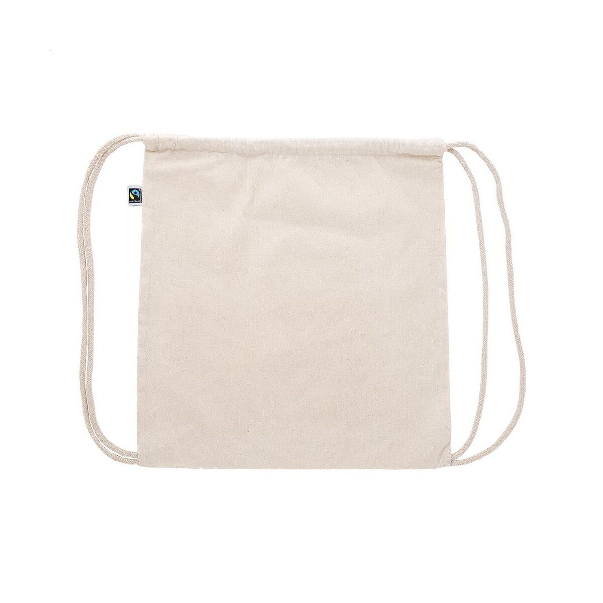 Torby na ramię z logo – ferdraw worek ze sznurkami „fairtrade” AP800019-00__A Ferdraw worek ze sznurkami