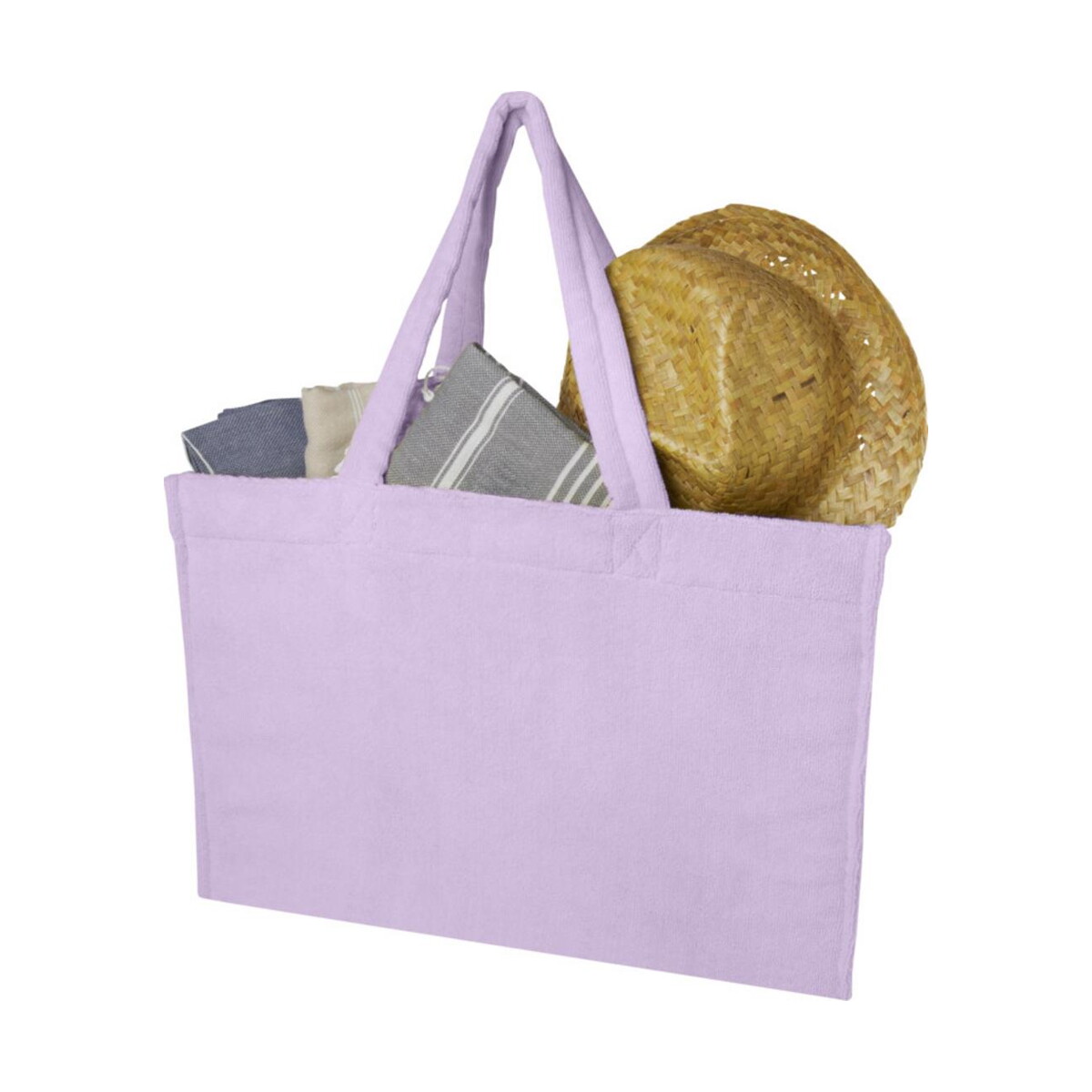 Torby na zakupy z logo – torba plażowa siam z materiału frotte z recyklingu grs, o pojemności 13 l 12075235_e1 Torba plażowa Siam z materiału frotte z recyklingu GRS, o pojemności 13 l 12075235_e1