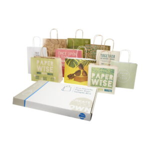 Zestaw próbek z torbami wykonanymi z odpadów bio oraz z papieru Kraft 1pw00301