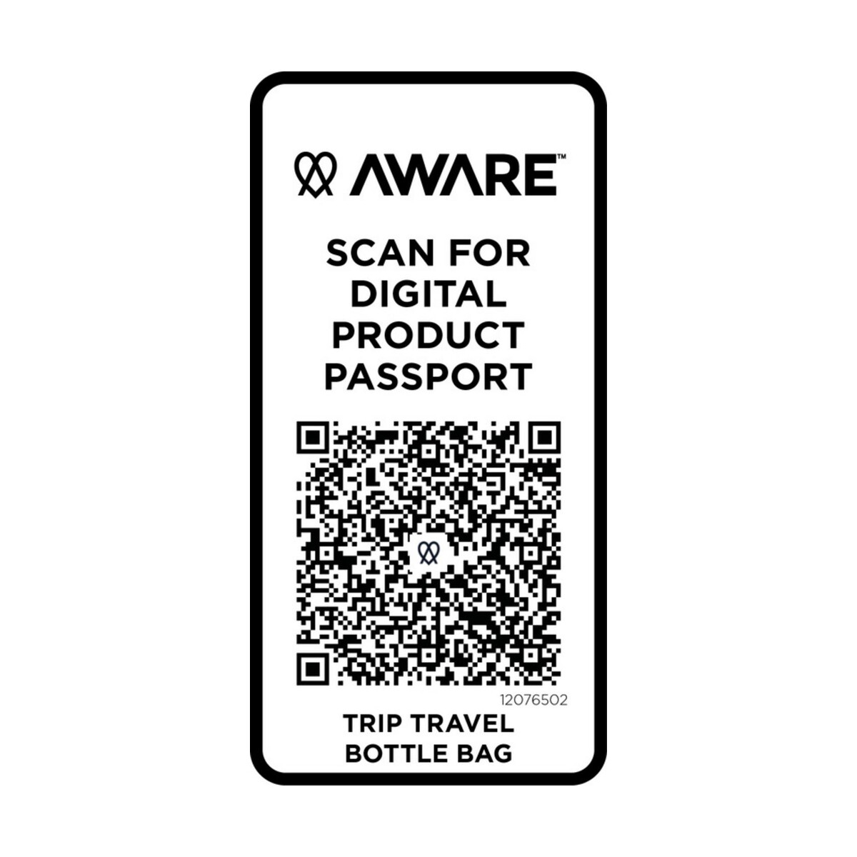 Torby podróżne z logo – trip aware™, torba na butelki wykonana z materiałów z recyklingu, 2 l 12076502_e3 Trip Aware™, torba na butelki wykonana z materiałów z recyklingu, 2 l 12076502_e3
