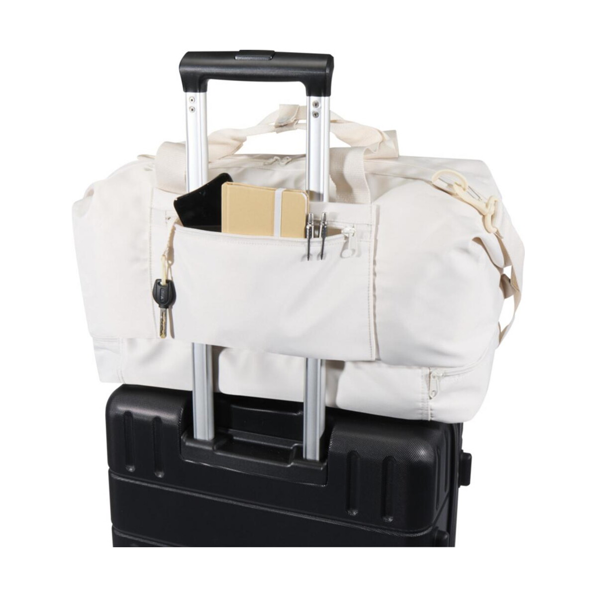 Torby podróżne z logo – trip aware™, torba podróżna wykonana z materiałów z recyklingu, 42 l 12076302_e1 Trip Aware™, torba podróżna wykonana z materiałów z recyklingu, 42 l 12076302_e1