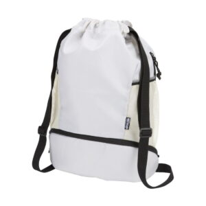 Nomad ściągana na sznurek torba sportowa z recyklingu z certyfikatem GRS o pojemności 18l z dolną komorą 13009932