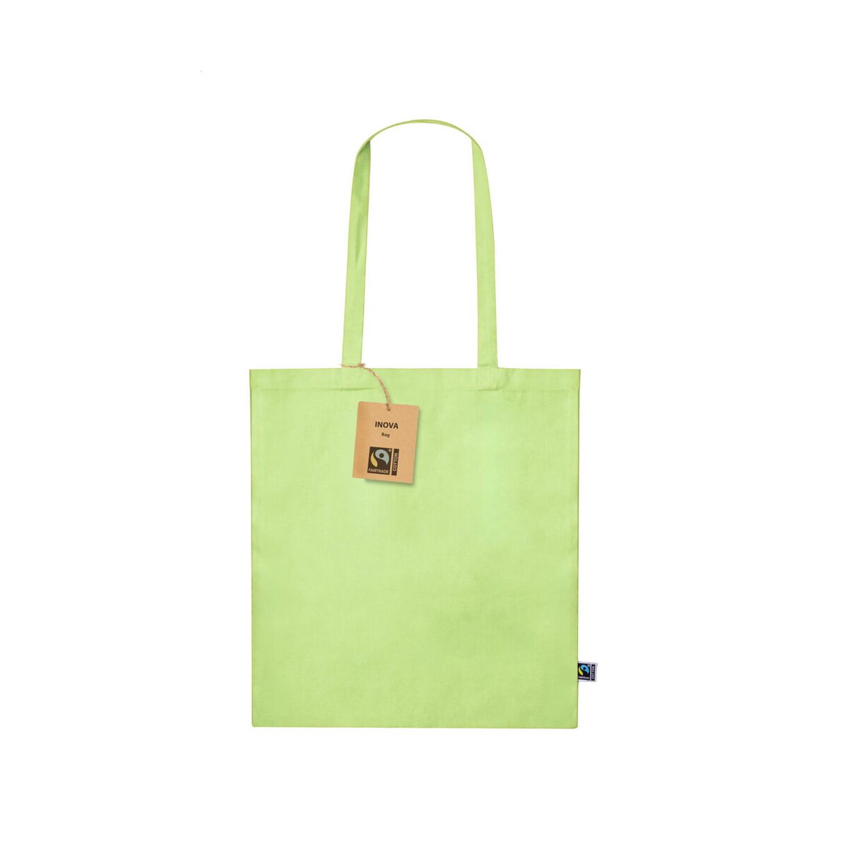 Trap torba na zakupy "fairtrade" - limonkowa