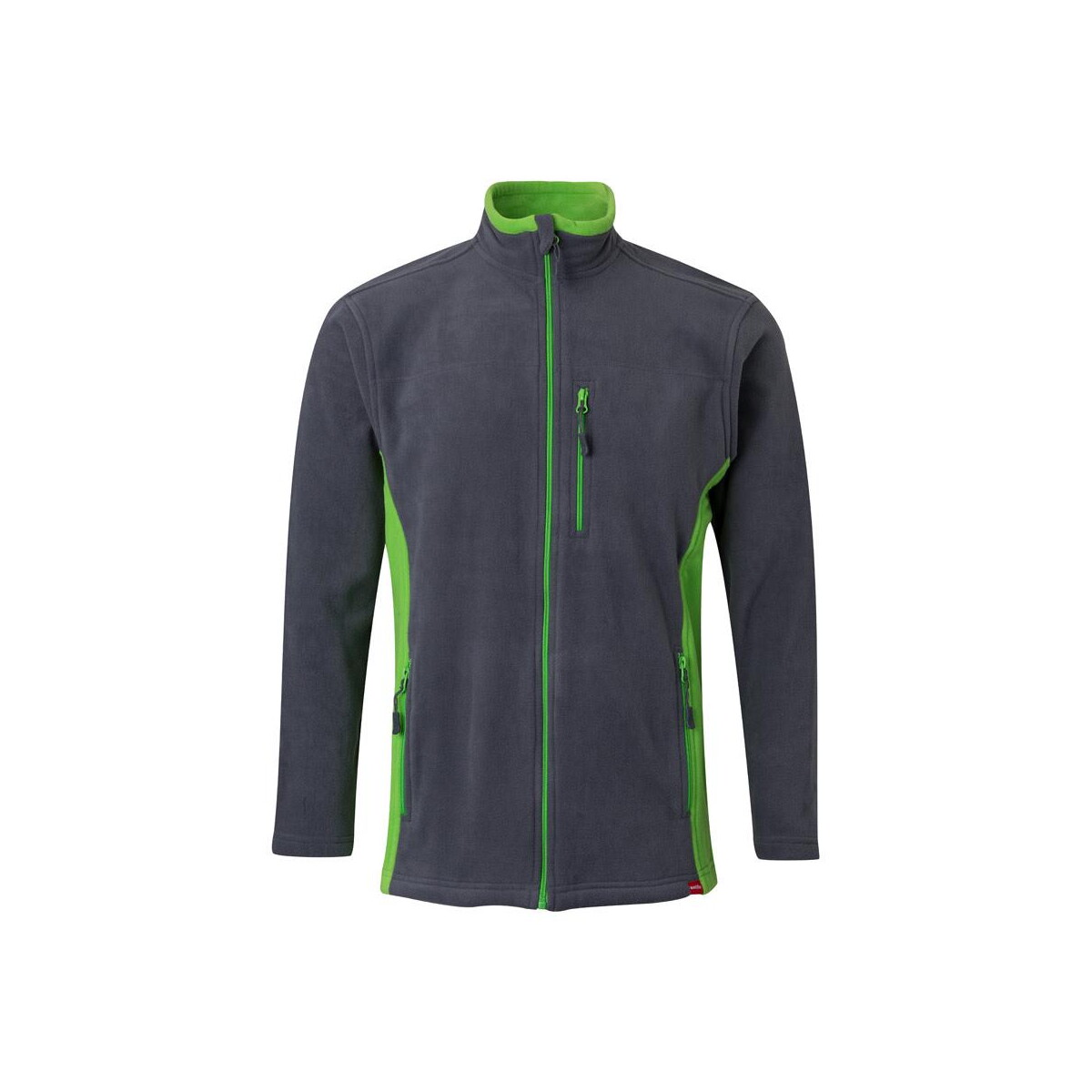 VL GERAS. Dwukolorowa kurtka polarowa (220 g/m²) z poliestru (100%) – Szara/Zielona 36079_247 VL GERAS. Dwukolorowa kurtka polarowa (220 g/m²) z poliestru (100%) - Szara/Zielona