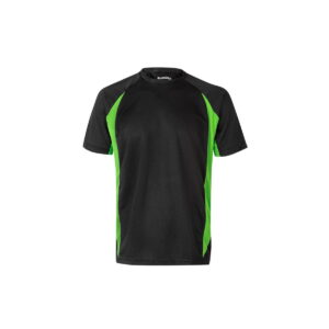 VL SLAYER. Dwukolorowa bluza frotte (260 g/m²) z poliestru (65%) i bawełny (35%) - Czarna/Zielona